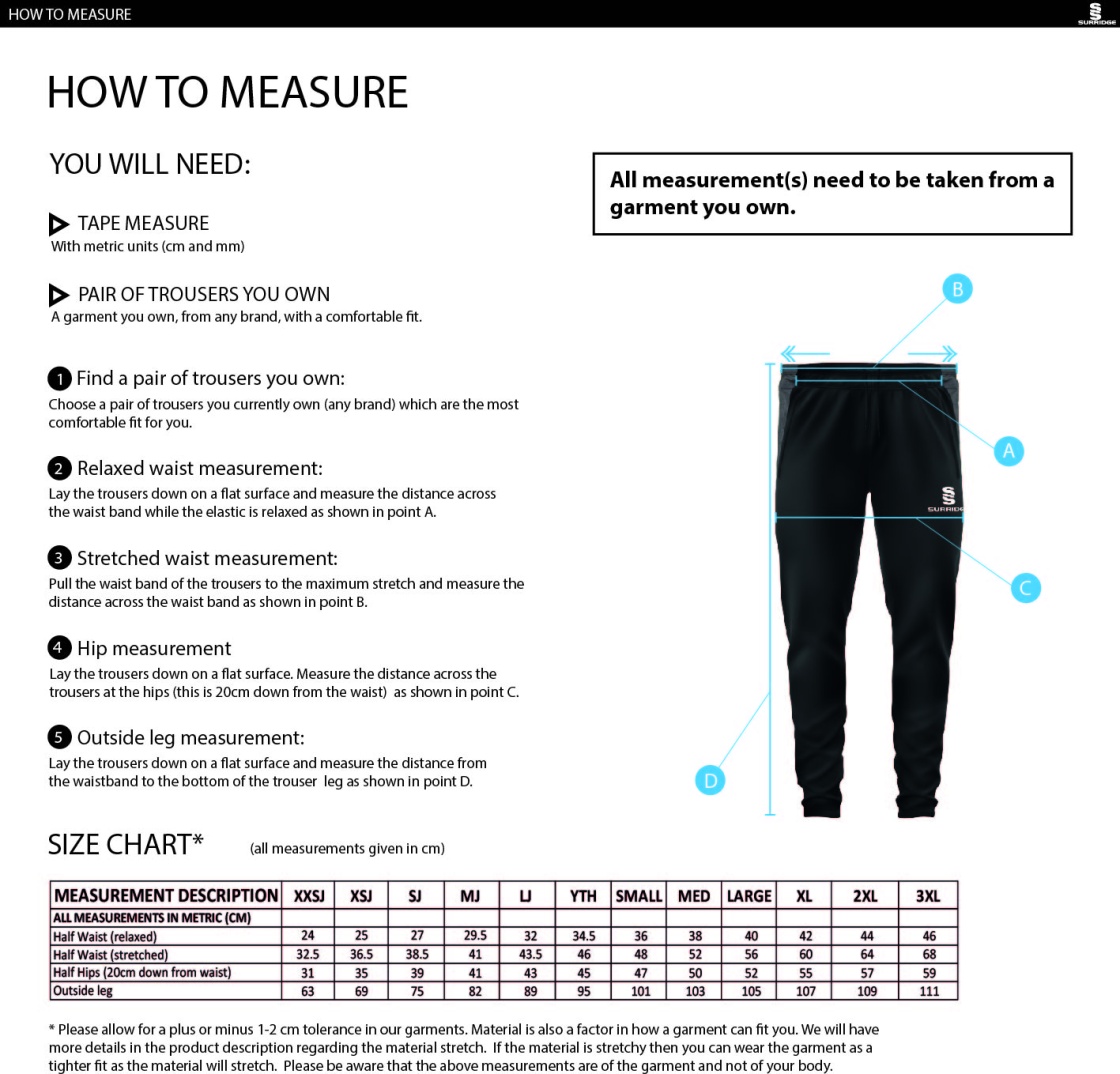 Camo Skinny Pant : Black - Size Guide